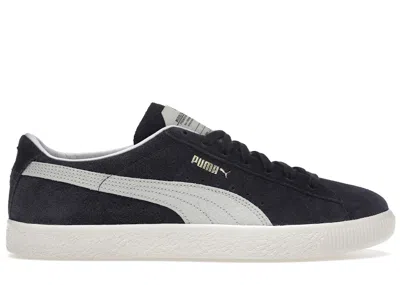 Pre-owned Puma Men's  Suede Vintage Laundry Boys Rudolf Dassler Legacy Sneakers In New Navy Blue/white/eggnog In Multi