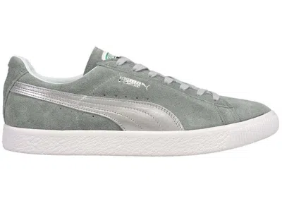 Pre-owned Puma Men's  Suede Vintage Made In Japan Sneakers In Quarry/silver