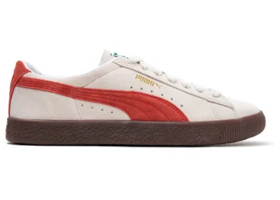 Pre-owned Puma Men's  Suede Vintage Sneakers In Beige/pristine/chili Oil