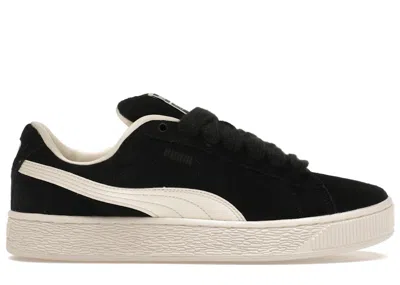 Pre-owned Puma Men's  Suede Xl Pleasures Sneakers In Black/frosted Ivory In Multi