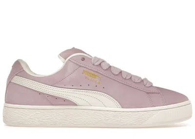 Pre-owned Puma Men's  Suede Xl Sneakers In Grape Mist/warm White