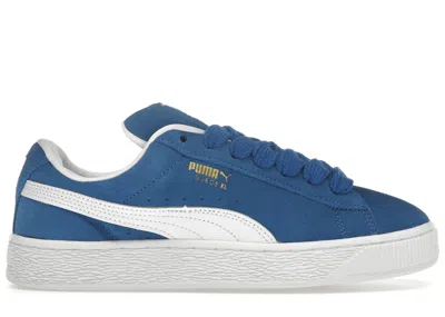 Pre-owned Puma Men's  Suede Xl Sneakers In Team Royal/white