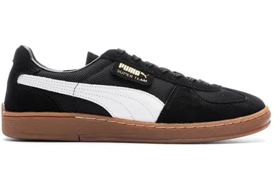 Pre-owned Puma Men's  Super Team Og Sneakers In Black/white/gum