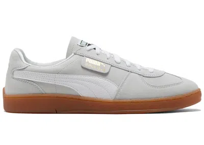 Pre-owned Puma Men's  Super Team Suede Sneakers In Blue Skies/white/gum In Multi
