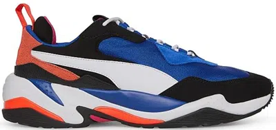 Pre-owned Puma Men's  Thunder 4 Life Blue Sneakers In Surf The Web/ White