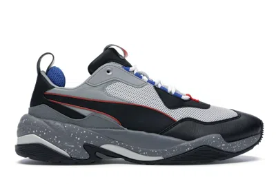 Pre-owned Puma Men's  Thunder Electric Grey Black Sneakers In Gray/violet/ Black