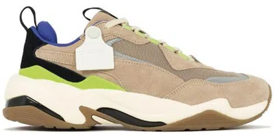 Pre-owned Puma Men's  Thunder Sankuanz Sneakers In Chinchilla/ Black