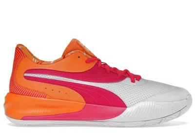 Pre-owned Puma Men's  Triple Dunkin' Dunkin' Donuts Sneakers In White/pink Glow/orange In Multi