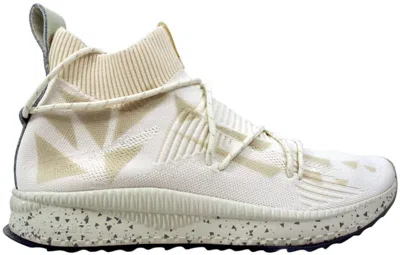 Pre-owned Puma Men's  Tsugi Evoknit Sock Naturel Sneakers In Whisper White