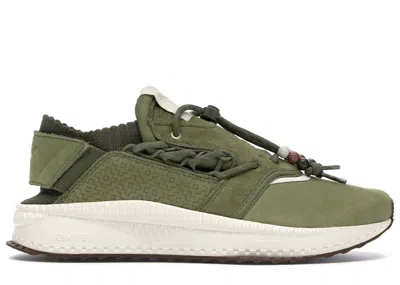 Pre-owned Puma Men's  Tsugi Shinsei Foot Patrol Sashiko Sneakers In Olive/white