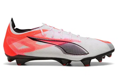 Pre-owned Puma Men's  Ultra 5 Carbon Fg Unlimited Pack Sneakers In White/black/glowing Red In Multi