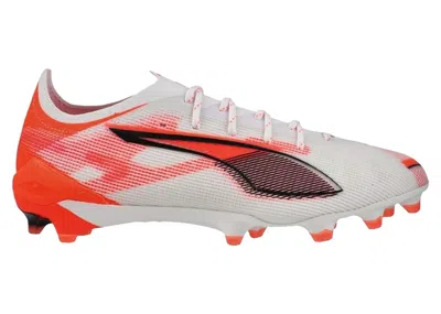 Pre-owned Puma Men's  Ultra 5 Ultimate Fg Unlimited Pack Sneakers In White/black/glowing Red