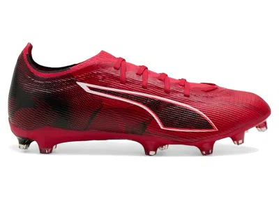 Pre-owned Puma Men's  Ultra 6 Match Fg/ag Christian Pulisic Sneakers In Fast Red/ Black/fire Orchid