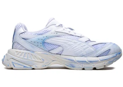 Pre-owned Puma Men's  Velophasis Overdye Sneakers In White/pristine