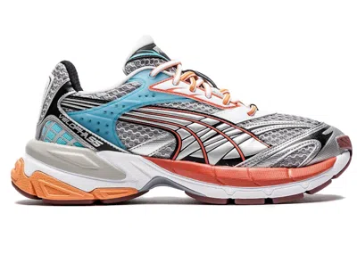 Pre-owned Puma Men's  Velophasis Phased Sneakers In Cool Light Gray/chili Powder In Multi