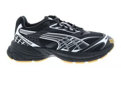 Pre-owned Puma Men's  Velophasis Technisch Black Sneakers In  Black/ White
