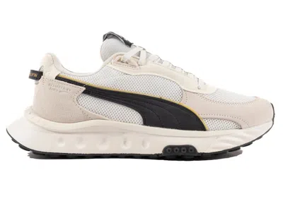 Pre-owned Puma Men's  Wild Rider Neymar Jr. Black Sneakers In Vaporous Grey/ Black In Multi