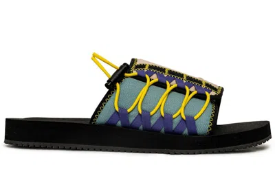 Pre-owned Puma Men's  Wilo Slippers Butter Goods Sneakers In Black/putty/mineral Blue In Multi