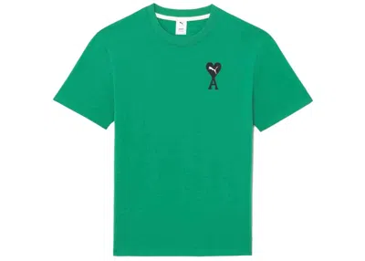 Pre-owned Puma Men's  X Ami Graphic Tee Shirt In Green