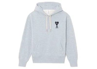 Pre-owned Puma Men's  X Ami Hoodie In Gray