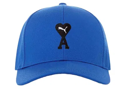 Pre-owned Puma Men's  X Ami Low Curve Cap In Blue