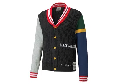 Pre-owned Puma Men's  X Fives Cardigan In Black