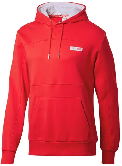 Pre-owned Puma Men's  X Tmc Run A Lap Hoodie In Red