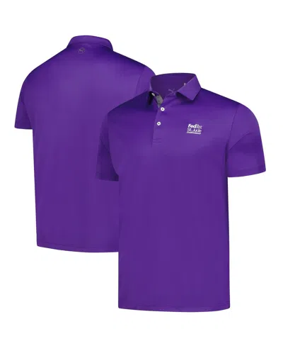 Puma Purple Fedex St. Jude Championship Pure 2.0 Polo In Blue