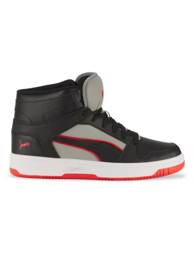 Puma Rebound Layup High Top Sneaker In Black