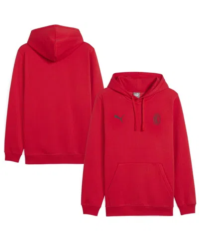 PUMA MEN'S RED AC MILAN 25/26 FTBLESS PULLOVER HOODIE
