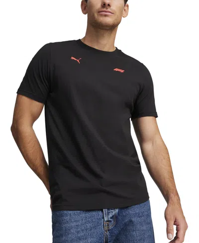 Puma Men's Regular-fit F1 Logo Graphic T-shirt In  Black