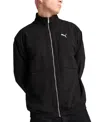 Puma Man Sweatshirt Black Size S Polyester, Elastane In  Black