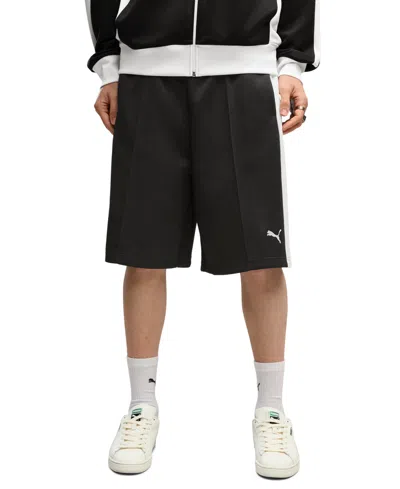 Puma Men's Relaxed Baggy Shorts, 9" Inseam In Black