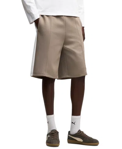 Puma Men's Relaxed Baggy Shorts, 9" Inseam In Neutral
