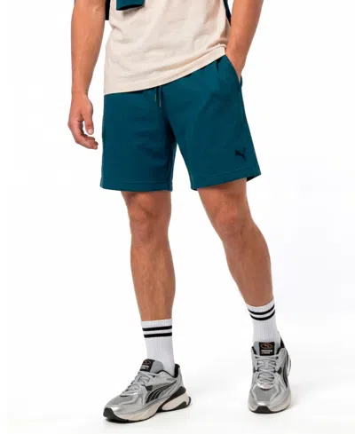 Puma Men's Relaxed-fit Shorts, 8" Inseam In Black