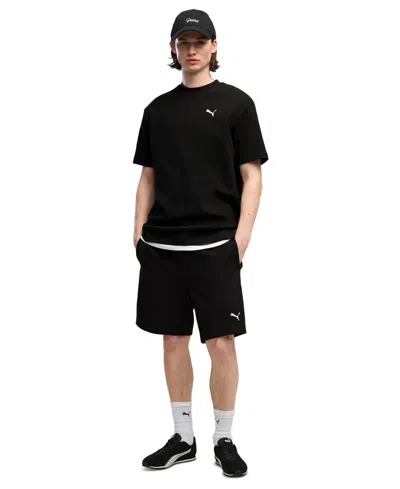 Puma Men's Relaxed-fit Shorts, 8" Inseam In Black