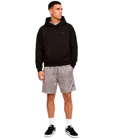 Puma Men's Reversible Drawcord Waistband Shorts In Gray