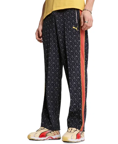 Puma Men's Road To Unity Allover Print Track Pants In Blue