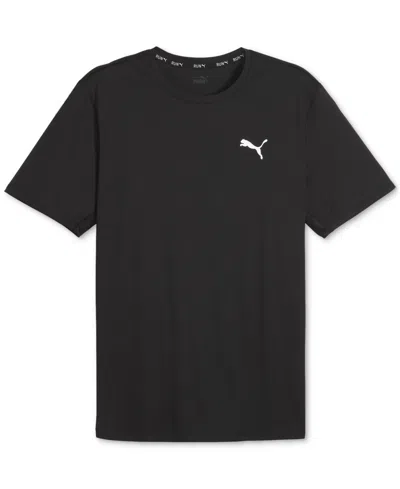 Puma Men's Run Favorite Velocity Logo T-shirt In  Black