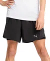 Puma Men's Run Velocity Logo Shorts In  Black
