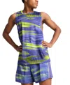 Puma Men's Run Velocity Printed Tank Top In Blue