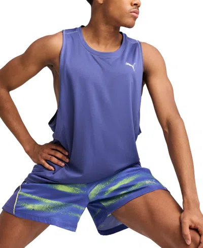 Puma Men's Run Velocity Tank Top In Blue