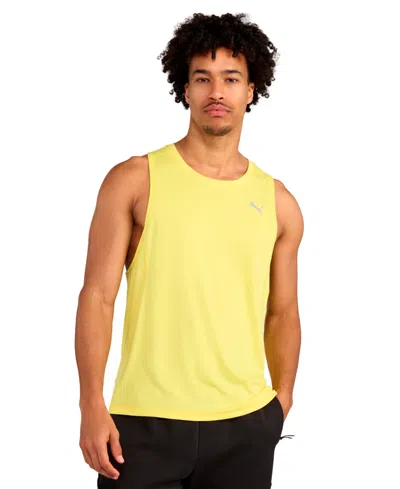 Puma Men's Run Velocity Tank Top In Yellow