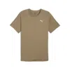 Puma Men's Run Velocity Tri-blend Running Tee In Brown