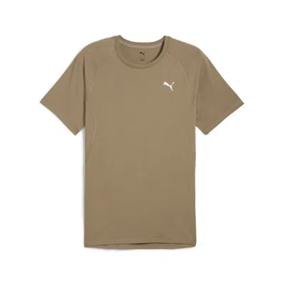 Puma Men's Run Velocity Tri-blend Running Tee In Brown