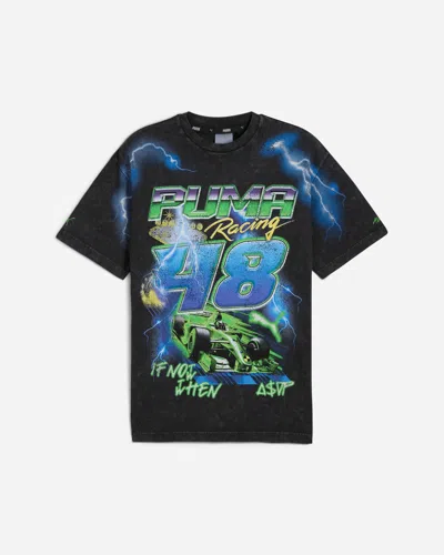 Puma Men S A$ap Rocky Bolt T-shirt In Black
