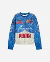 Puma Men S A$ap Rocky Quilted Sweatshirt Clyde Royal In Multicolor