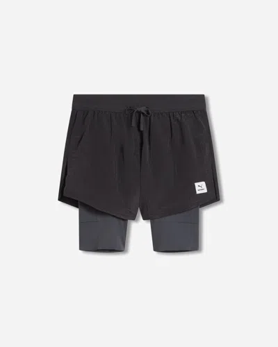 Puma Men S Saysky 2-in-1 9in Shorts Flat Dark Gray