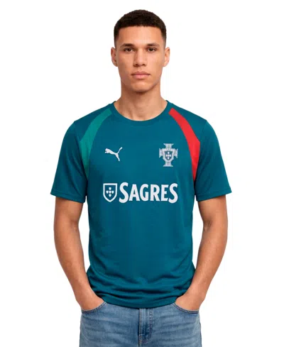 Puma Men's Sagres Portugal Training Short-sleeve T-shirt In Blue