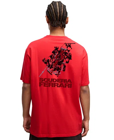 Puma X Scuderia Ferrari Graphic T-shirt 'rosso Corsa' In Red